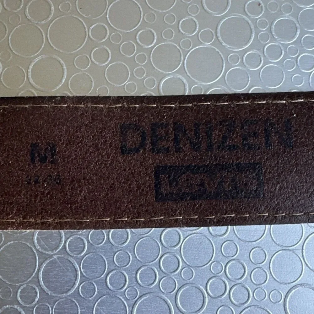 Levis Denizen Brown Leather Belt 34 36 Mens Casual Gorpcore Workwear Americana